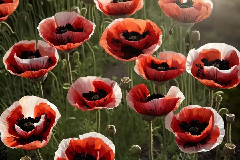 Papaver Somniferum ‘Cherry Glow’ (Opium Poppy) — photo 2