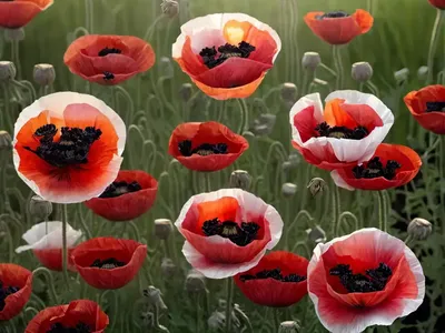 Papaver Somniferum ‘Cherry Glow’ (Opium Poppy)
