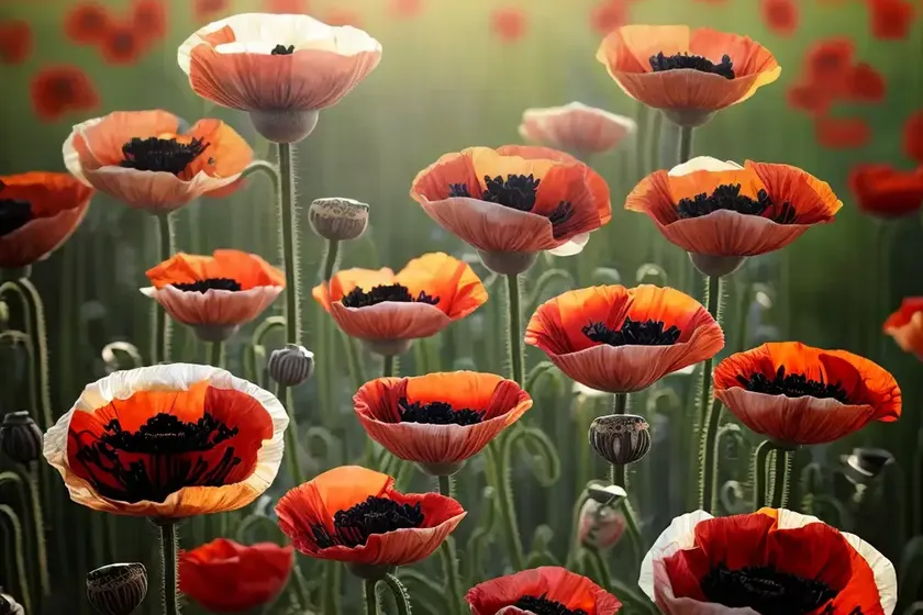 Papaver Somniferum ‘Drama Queen’ (Opium Poppy) — photo 2