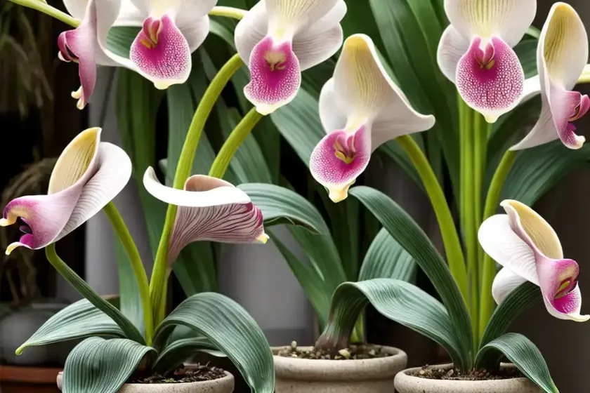 Paphiopedilum delenatii (venus slipper orchid) — photo 2