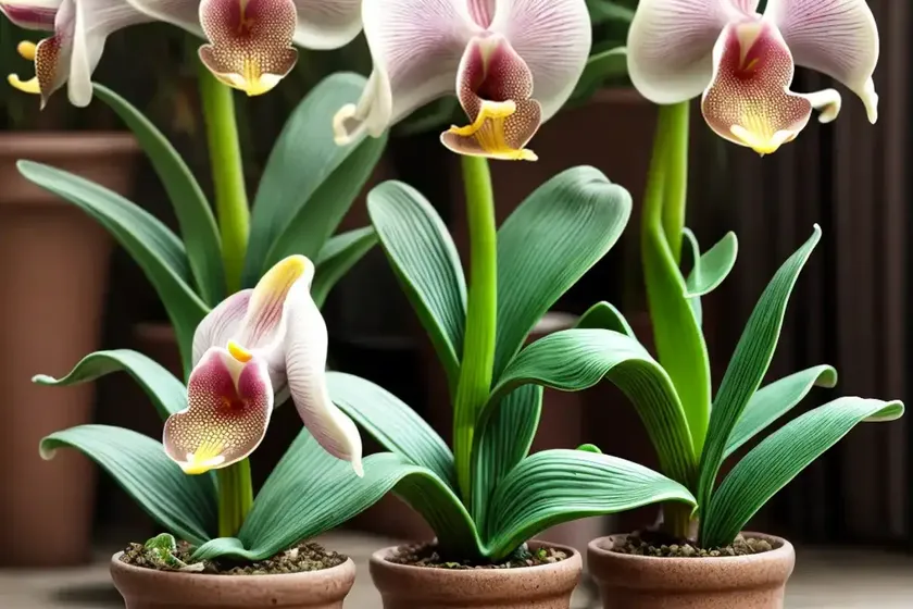 Paphiopedilum delenatii (venus slipper orchid) — photo 3