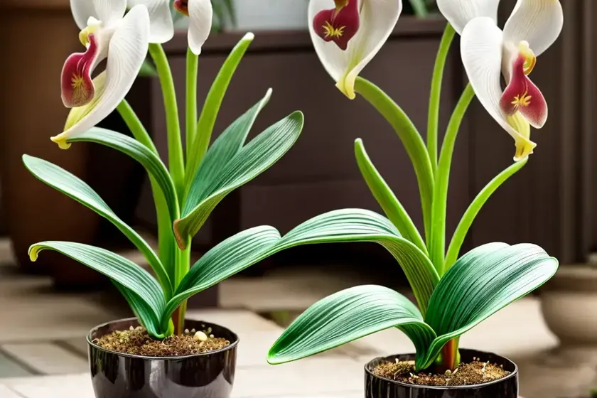 Paphiopedilum gratrixianum (venus slipper orchid) — photo 2