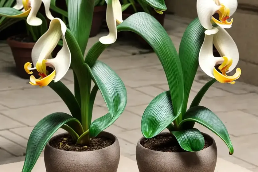 Paphiopedilum malipoense (jade slipper orchid) — photo 2