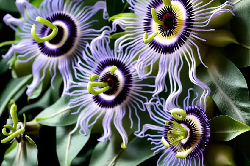 Passiflora caerulea ‘constance eliott’ (passion flower) — photo 3