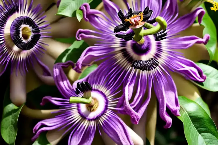 Passiflora edulis ‘possum purple’ (passion flower) — photo 2