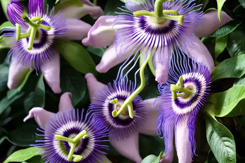 Passion flower (passiflora ‘violet ray’) — photo 2