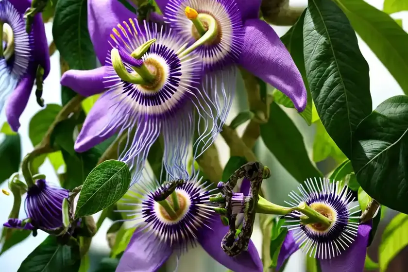 Passion flower (passiflora ‘violet ray’) — photo 3