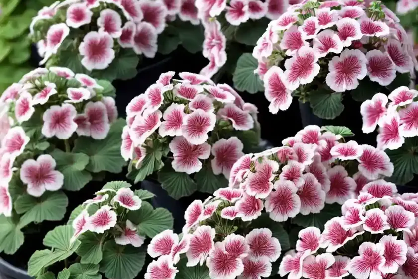Pelargonium peltatum ‘cascade sofie’ (ivy geranium) — photo 3