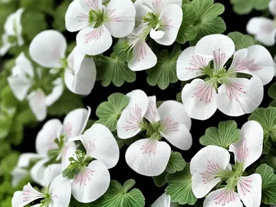 Pelargonium Peltatum ‘Cascade White’ (Ivy Geranium)
