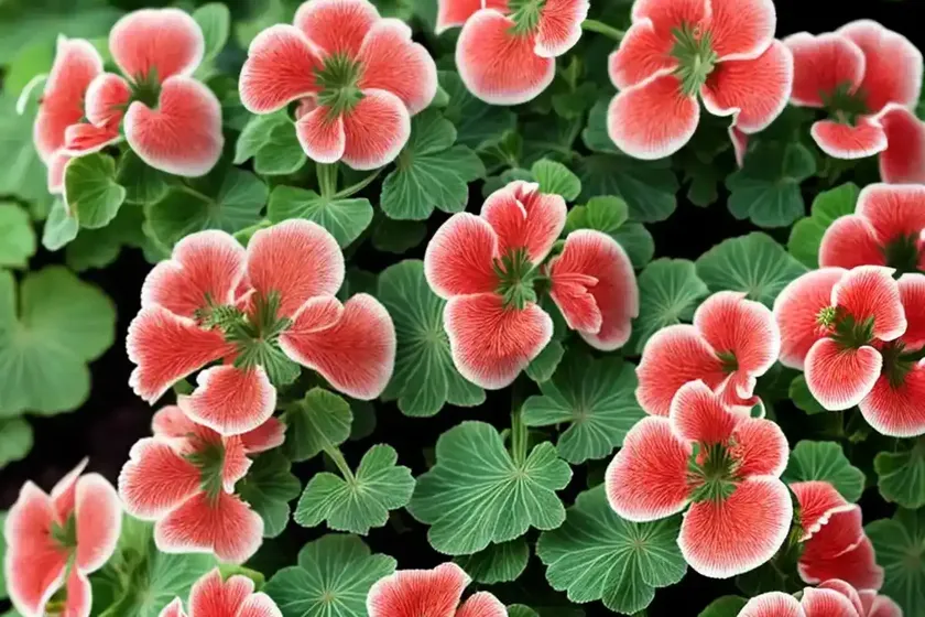 Pelargonium peltatum ‘temprano salmon’ (ivy geranium) — photo 3
