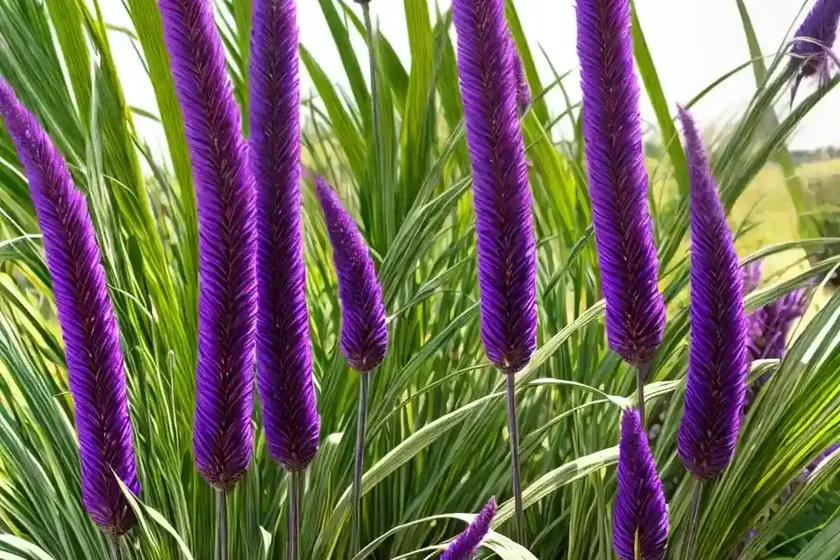Pennisetum glaucum ‘purple majesty’ (ornamental millet) — photo 3