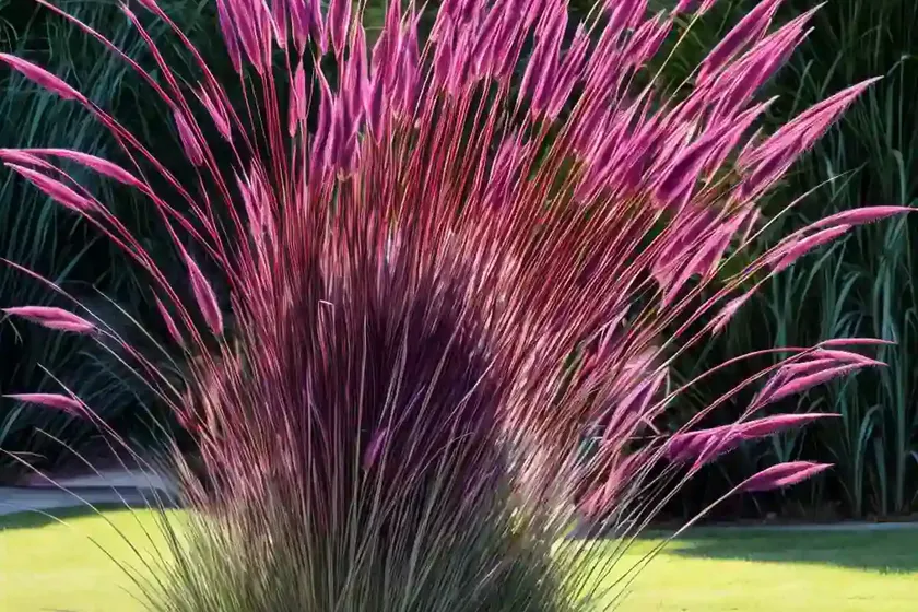 Pennisetum setaceum ‘rubrum’ (purple fountain grass) — photo 2