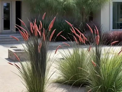 Pennisetum Thunbergii ‘Red Buttons’ (Fountain Grass)