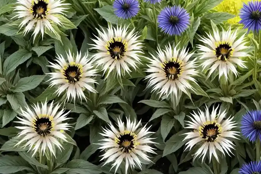 Perennial cornflower (centaurea montana ‘gold bullion’) — photo 2