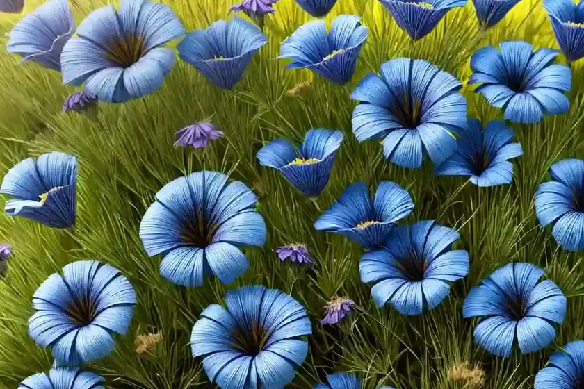 Perennial flax (linum perenne)