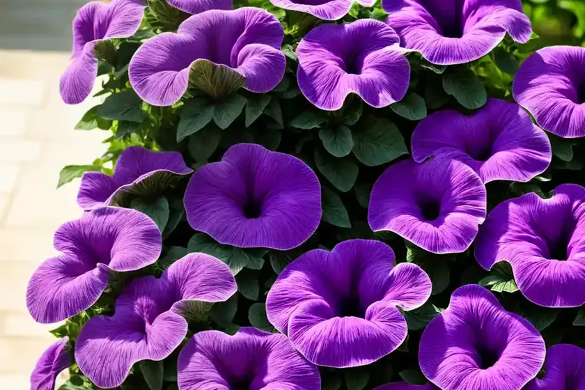 Petunia ‘shock wave deep purple’) — photo 3