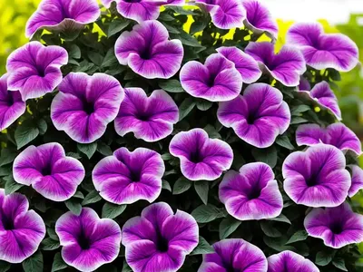 Petunia ‘Shock Wave Deep Purple’)