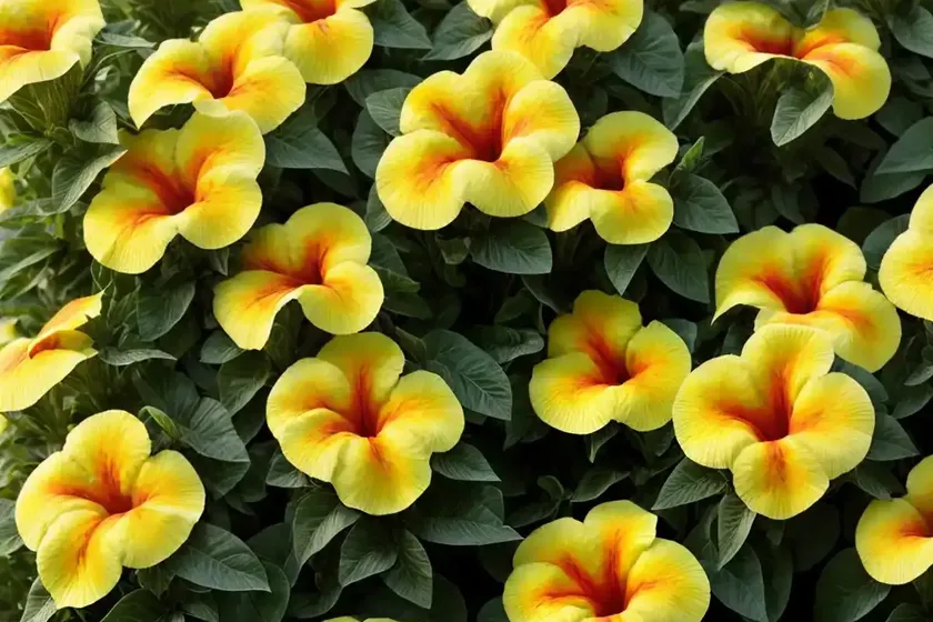 Petunia ‘shock wave yellow’) — photo 3
