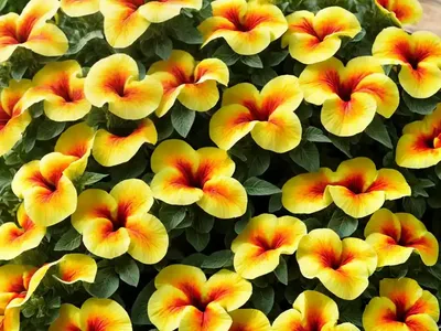 Petunia ‘Shock Wave Yellow’)