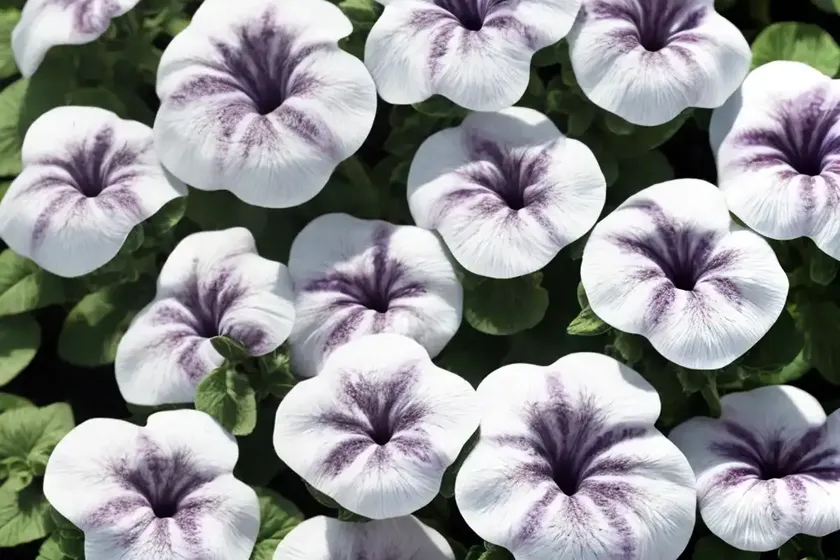 Petunia ‘tidal wave silver’) — photo 3
