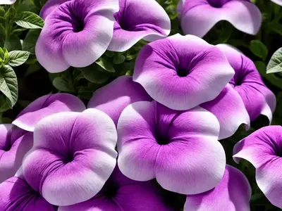 Petunia ‘Wave Purple’)