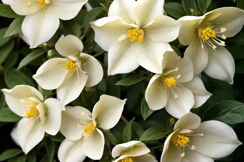Philadelphus coronarius ‘aureus’ (mock orange) — photo 2