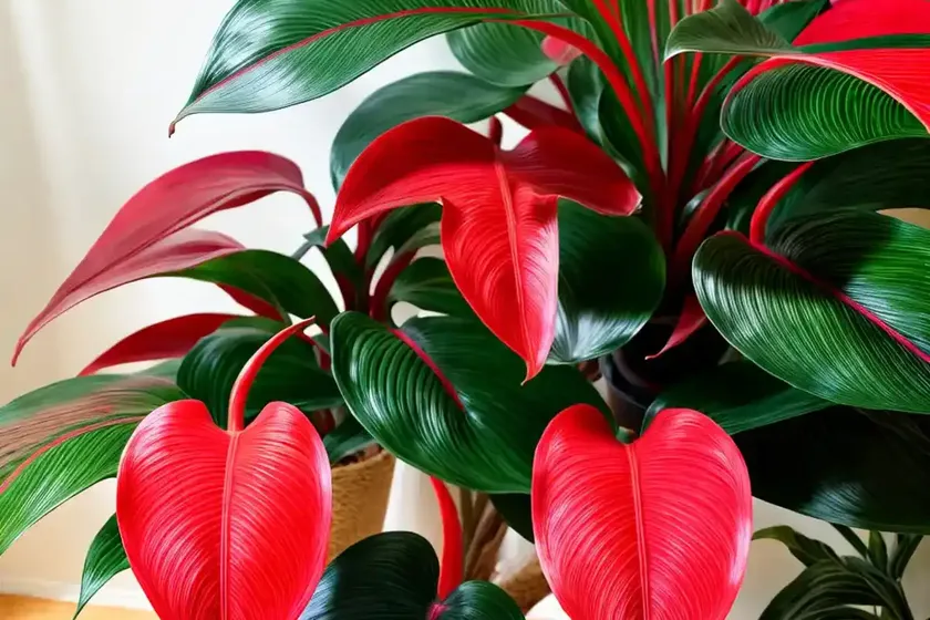 Philodendron sun red (philodendron imperial red) — photo 2