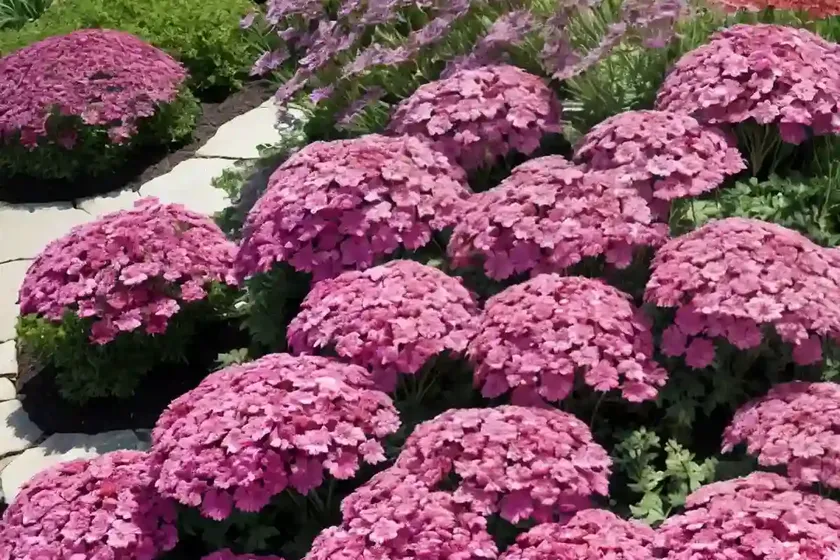 Phlox subulata ‘scarlet flame’ (creeping phlox) — photo 3