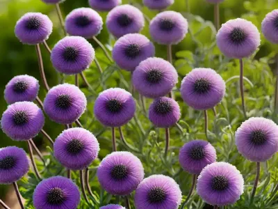 Pincushion Flower (Scabiosa Atropurpurea ‘Beaujolais Bonnets’)