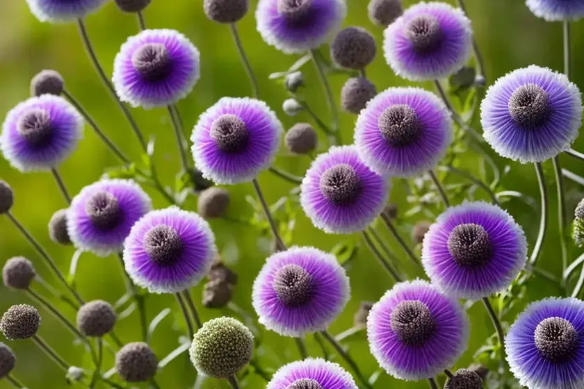 Pincushion flower (scabiosa caucasica var. alba) — photo 2