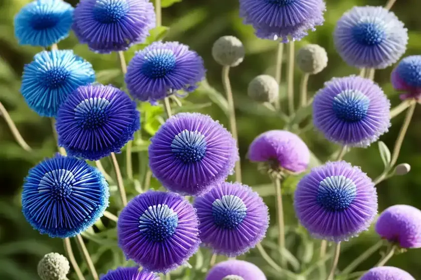 Pincushion flower (scabiosa ‘giant blue’) — photo 2