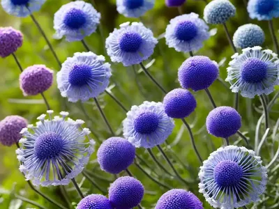 Pincushion Flower (Scabiosa ‘Giant Blue’)