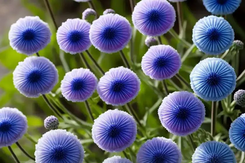 Pincushion flower (scabiosa japonica ‘blue diamonds’) — photo 2