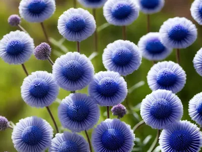 Pincushion Flower (Scabiosa Japonica ‘Blue Diamonds’)