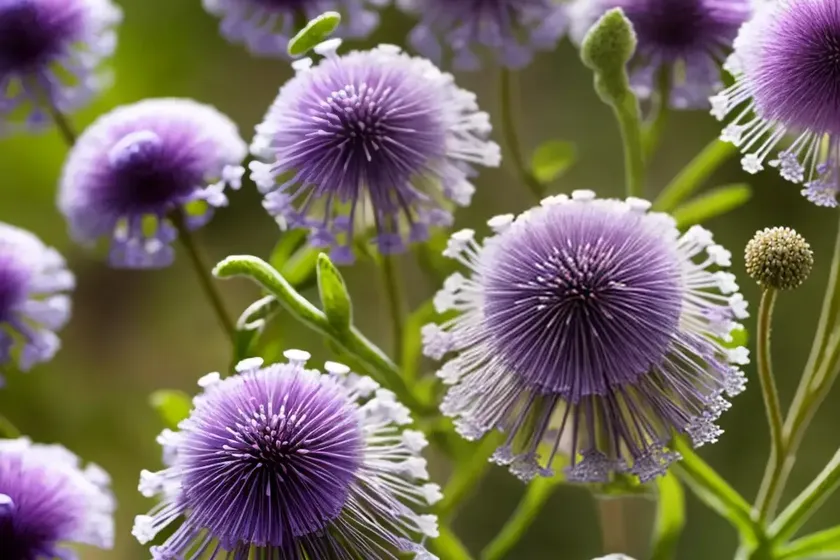 Pincushion flower (scabiosa superba ‘mongolian mist’) — photo 2