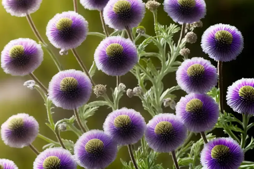 Pincushion flower (scabiosa superba ‘mongolian mist’) — photo 3