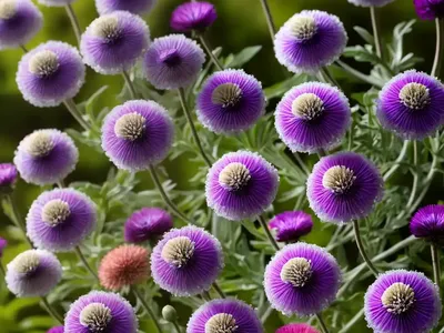 Pincushion Flower (Scabiosa Superba ‘Mongolian Mist’)