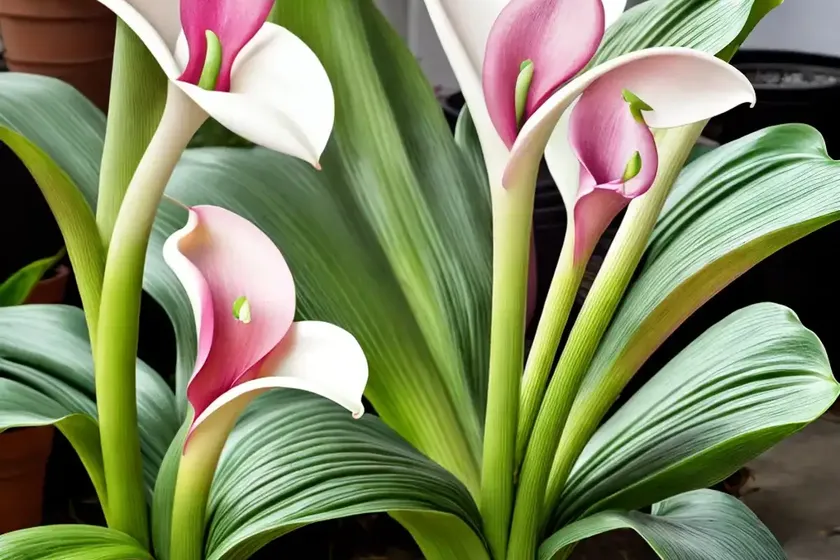 Pink arum lily (zantedeschia rehmannii) — photo 3