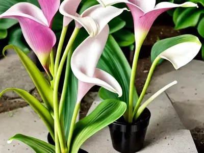 Pink Arum Lily (Zantedeschia Rehmannii)