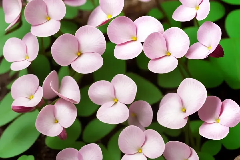 Pink woodsorrel (oxalis debilis) — photo 2