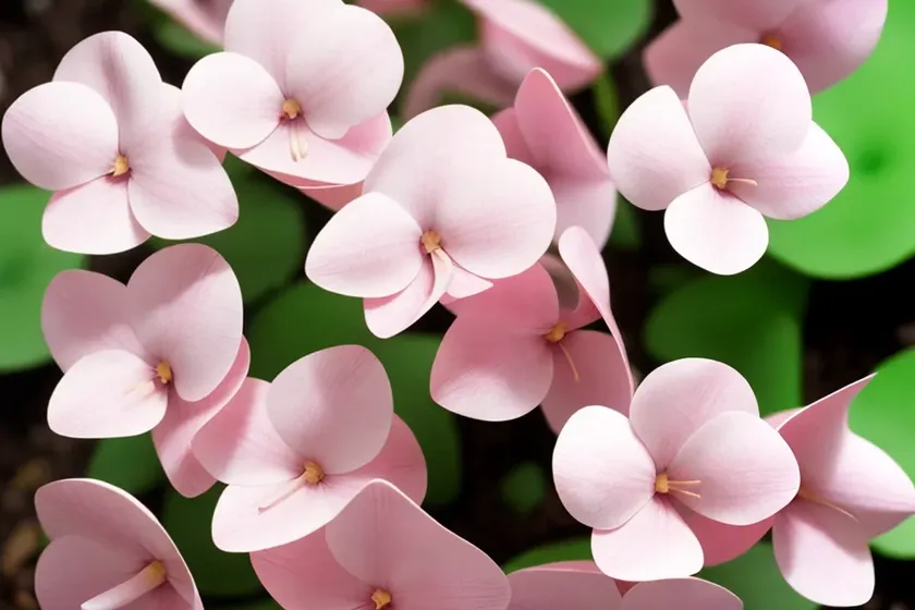 Pink woodsorrel (oxalis debilis) — photo 3