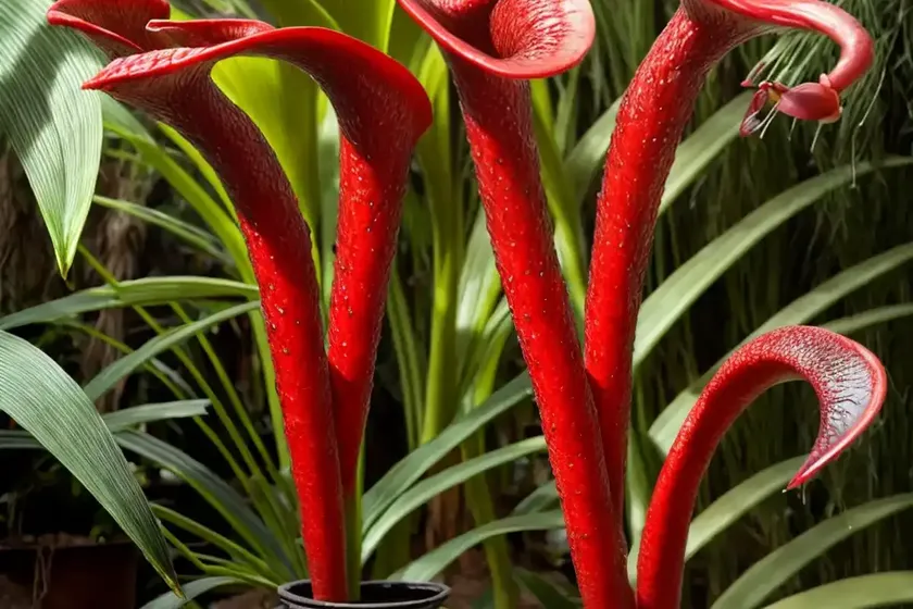 Pitcher plant (sarracenia flava ‘giant red tube’) — photo 2