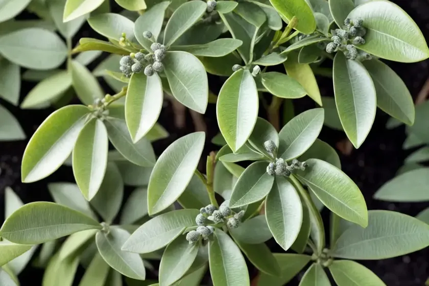 Pittosporum tenuifolium ‘silver queen’ (kohuhu) — photo 3