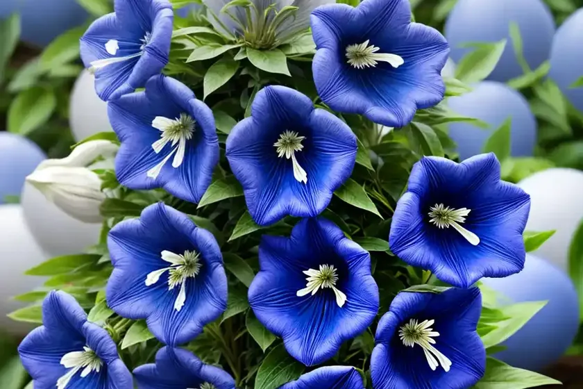 Platycodon grandiflorus ‘fuji blue’ (balloon flower) — photo 2