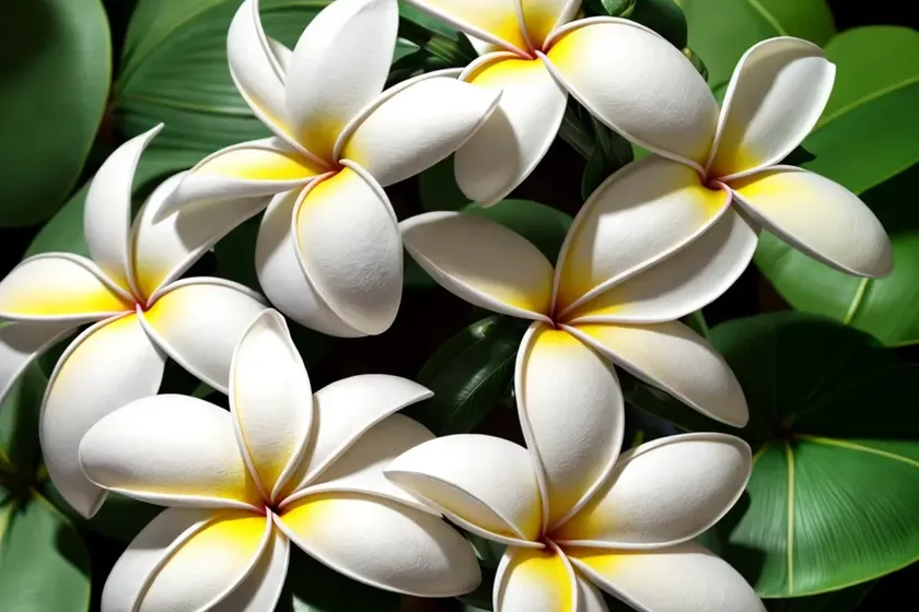 Plumeria obtusa (singapore plumeria) — photo 2