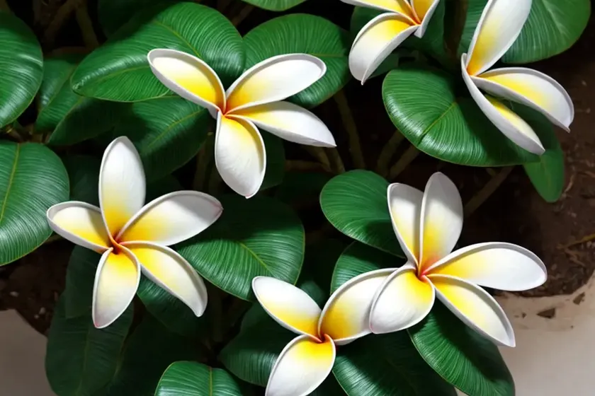 Plumeria obtusa (singapore plumeria) — photo 3