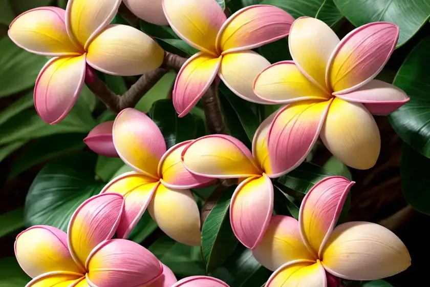 Plumeria Rubra ‘Nebel’s Rainbow’ (Frangipani) — photo 2