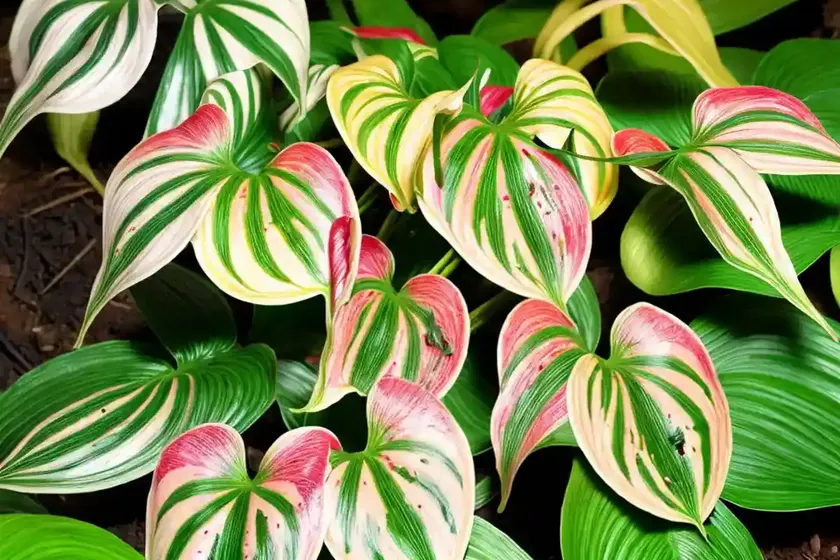 Poison dart frog caladium (caladium ‘poison dart frog’) — photo 2
