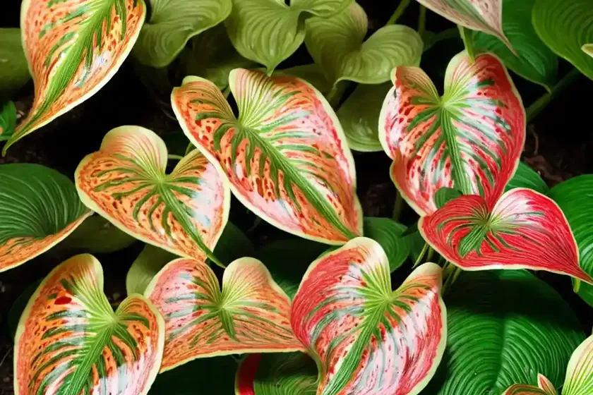 Poison dart frog caladium (caladium ‘poison dart frog’) — photo 3