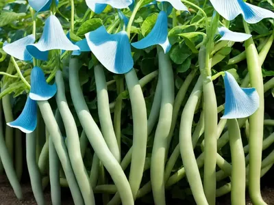 Pole Bean (Phaseolus Vulgaris ‘Blauhilde’)